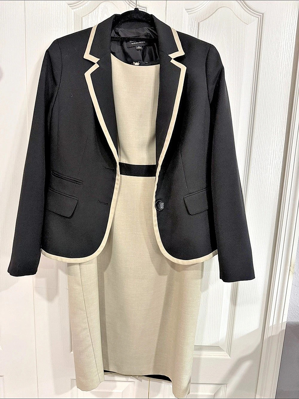 Color Block Mini Dress with Blazer